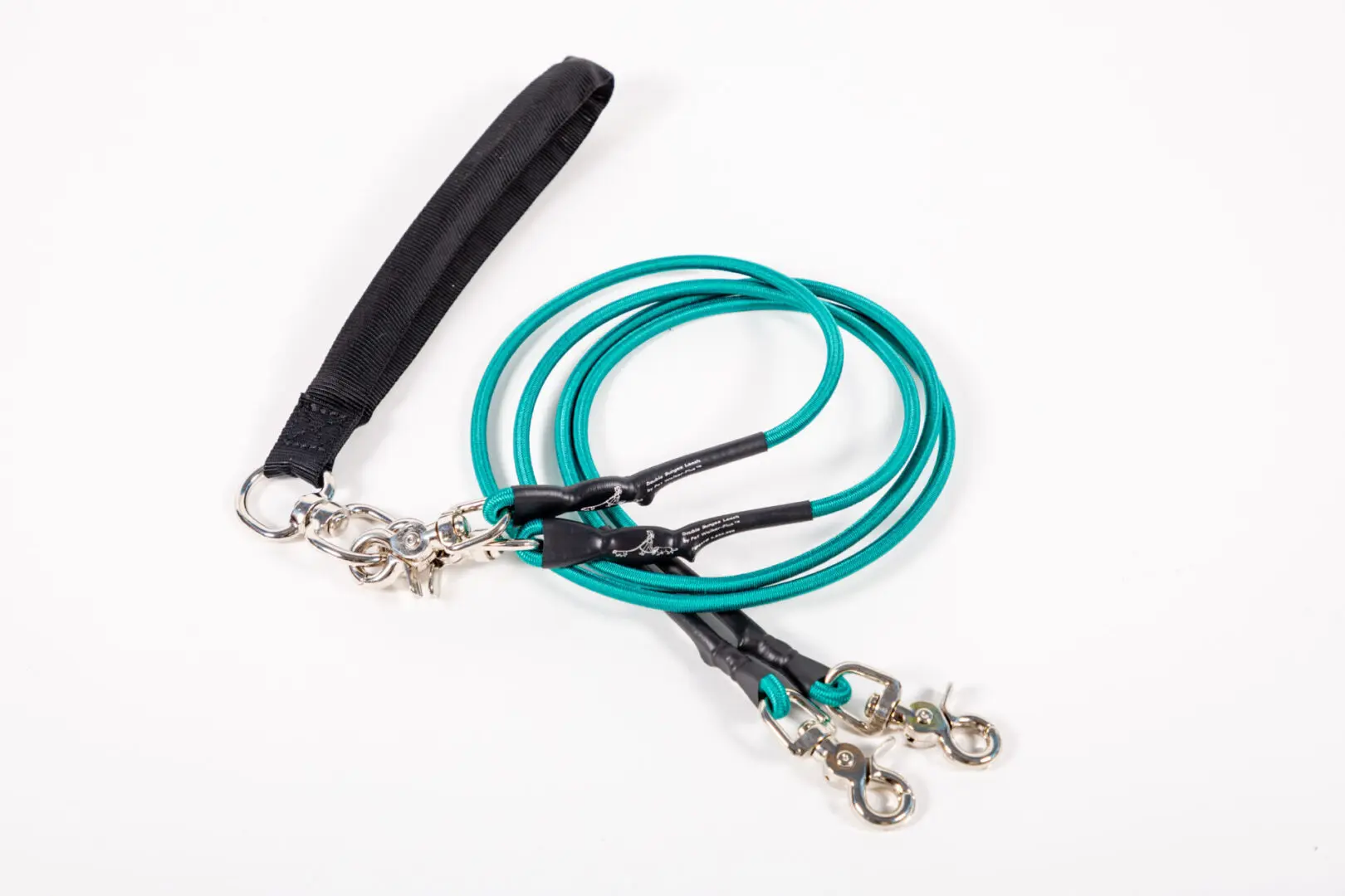 A Teal Color Double Bungee Leash One