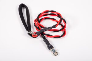 A Leash With Red and Black Leash